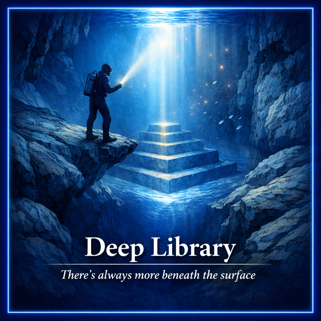 Deep library - there's always more beneath the surface