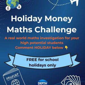 holiday money maths challenge