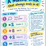 free maths challenge – the answer is always 4
